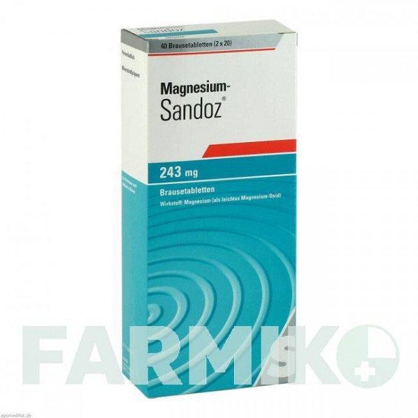 МАГНЕЗИУМ (MAGNESIUM) 243 мг таблетки 40 шт - Магния оксид HEXAL