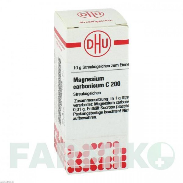МАГНЕЗИУМ КАРБОНИКУМ (MAGNESIUM CARBONICUM) C 200 глобули 10 г - Гомеопатия DHU