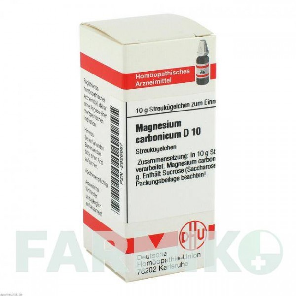 МАГНЕЗИУМ КАРБОНИКУМ (MAGNESIUM CARBONICUM) D 10 глобули 10 г - Гомеопатия DHU