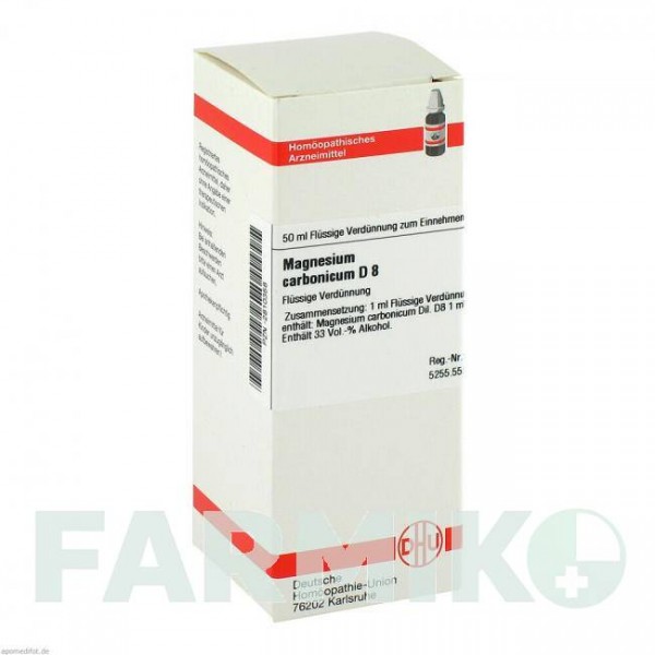 МАГНЕЗИУМ КАРБОНИКУМ (MAGNESIUM CARBONICUM) D 8 раствор 50 мл - Гомеопатия DHU