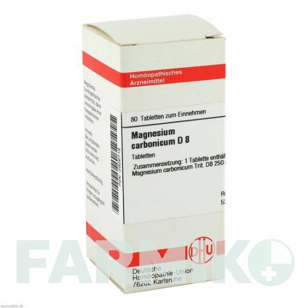 МАГНЕЗИУМ КАРБОНИКУМ (MAGNESIUM CARBONICUM) D 8 таблетки 80 шт - Гомеопатия DHU