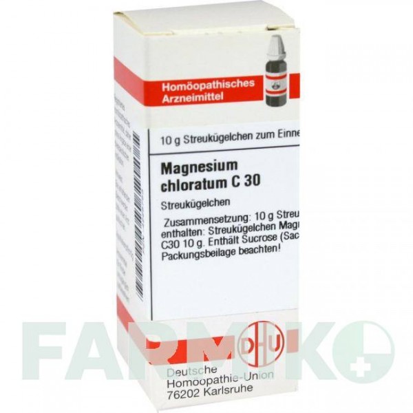 МАГНЕЗИУМ ХЛОРАТУМ (MAGNESIUM CHLORATUM) C 30 глобули 10 г - Гомеопатия DHU
