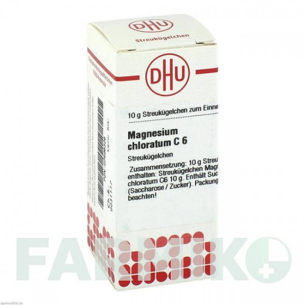МАГНЕЗИУМ ХЛОРАТУМ (MAGNESIUM CHLORATUM) C 6 глобули 10 г - Гомеопатия DHU