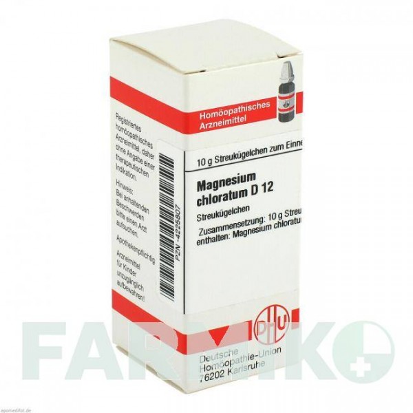 МАГНЕЗИУМ ХЛОРАТУМ (MAGNESIUM CHLORATUM) D 12 глобули 10 г - Гомеопатия DHU