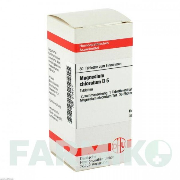 МАГНЕЗИУМ ХЛОРАТУМ (MAGNESIUM CHLORATUM) D 6 таблетки 80 шт - Гомеопатия DHU