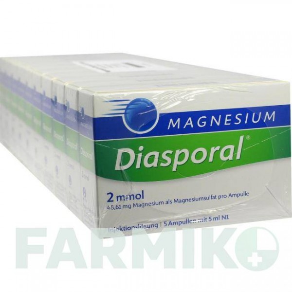 МАГНЕЗИУМ ДИАСПОРАЛ (MAGNESIUM DIASPORAL) 2 ммоль ампулы 50x5 мл - Магния сульфат PROTINA PHARMAZEUTISCHE