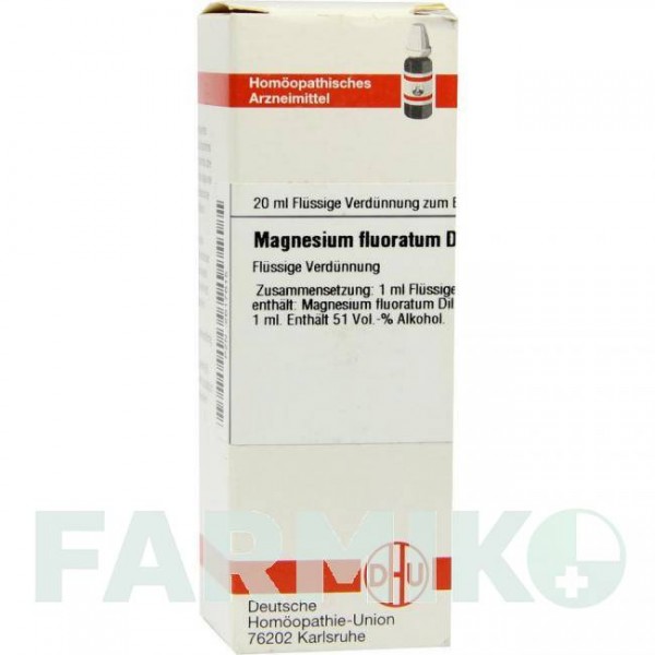 МАГНЕЗИУМ ФЛУОРАТУМ (MAGNESIUM FLUORATUM) D 12 раствор 20 мл - Гомеопатия DHU