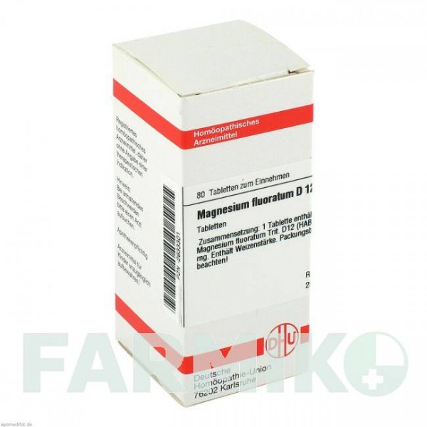МАГНЕЗИУМ ФЛУОРАТУМ (MAGNESIUM FLUORATUM) D 12 таблетки 80 шт - Гомеопатия DHU