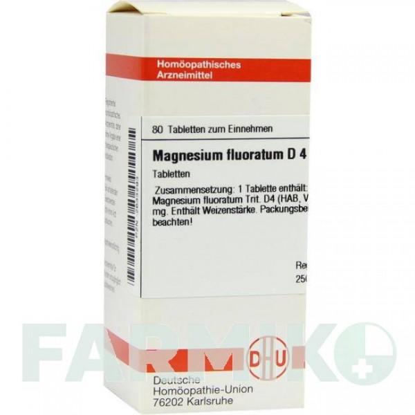 МАГНЕЗИУМ ФЛУОРАТУМ (MAGNESIUM FLUORATUM) D 4 таблетки 80 шт - Гомеопатия DHU