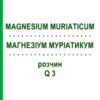 МАГНЕЗІУМ МУРІАТИКУМ (MAGNESIUM MURIATICUM) Q 3 розчин 15 мл - Гомеопатія GUDJONS