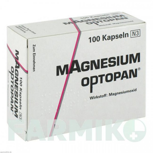 МАГНЕЗІУМ ОПТОПАН (MAGNESIUM OPTOPAN) капсули 100 шт - Магнію оксид OPTOPAN PHARMA