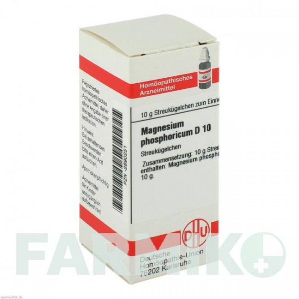 МАГНЕЗИУМ ФОСФОРИКУМ (MAGNESIUM PHOSPHORICUM) D 10 глобули 10 г - Гомеопатия DHU