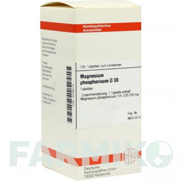 МАГНЕЗИУМ ФОСФОРИКУМ (MAGNESIUM PHOSPHORICUM) D 30 таблетки 200 шт - Гомеопатия DHU