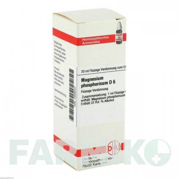 МАГНЕЗИУМ ФОСФОРИКУМ (MAGNESIUM PHOSPHORICUM) D 6 раствор 20 мл - Гомеопатия DHU