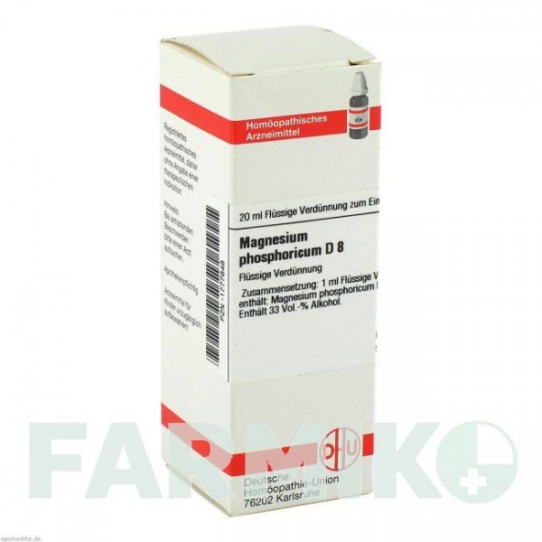 МАГНЕЗИУМ ФОСФОРИКУМ (MAGNESIUM PHOSPHORICUM) D 8 раствор 20 мл - Гомеопатия DHU