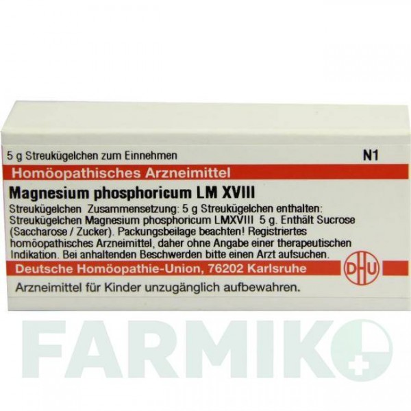 МАГНЕЗИУМ ФОСФОРИКУМ (MAGNESIUM PHOSPHORICUM) LM XVIII глобули 5 г - Гомеопатия DHU