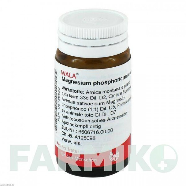 МАГНЕЗИУМ ФОСФОРИКУМ (MAGNESIUM PHOSPHORICUM) глобули 20 г - Гомеопатия WALA HEILMITTEL