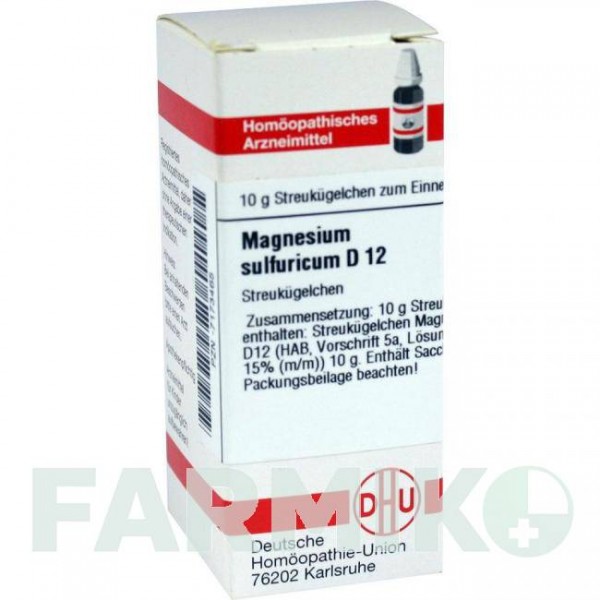 МАГНЕЗИУМ СУЛЬФУРИКУМ (MAGNESIUM SULFURICUM) D 12 глобули 10 г - Гомеопатия DHU