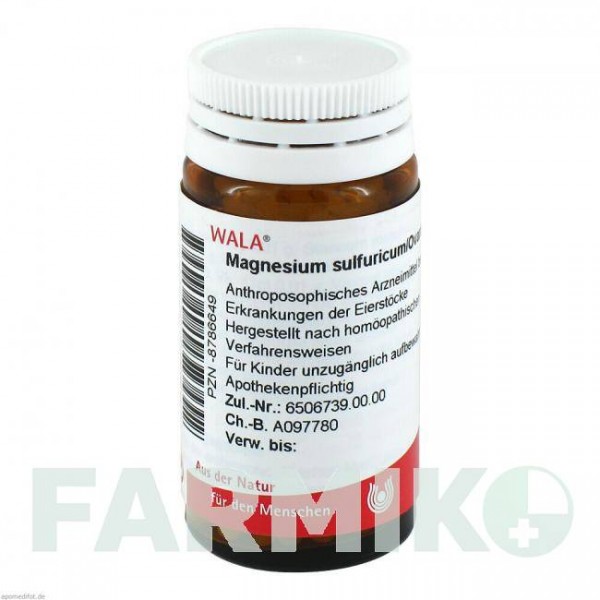 МАГНЕЗИУМ СУЛЬФУРИКУМ (MAGNESIUM SULFURICUM) глобули 20 г - Гомеопатия WALA HEILMITTEL