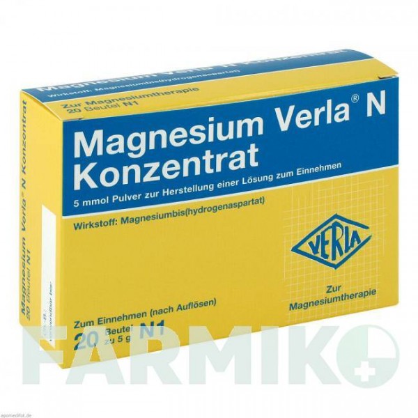 МАГНЕЗІУМ ВЕРЛА (MAGNESIUM VERLA) порошок 20 шт - Магнію аспартат VERLA-PHARM