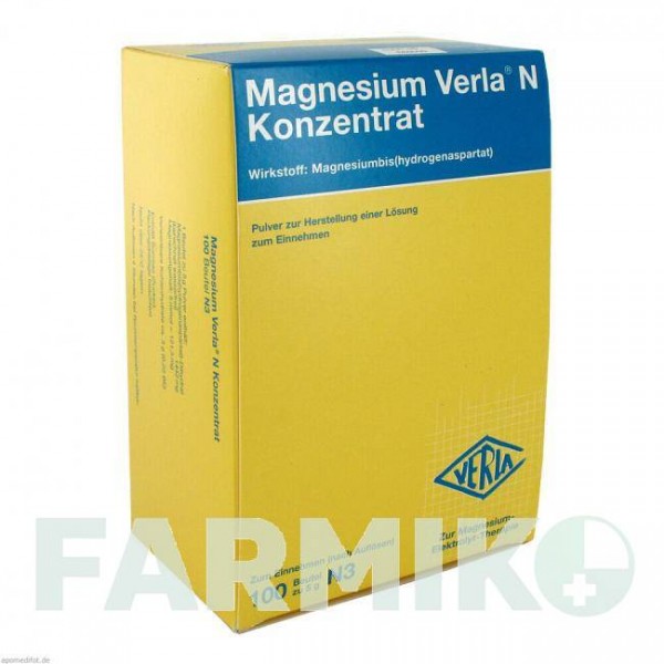 МАГНЕЗИУМ ВЕРЛА (MAGNESIUM VERLA) порошок 100 шт - Магния аспартат VERLA-PHARM