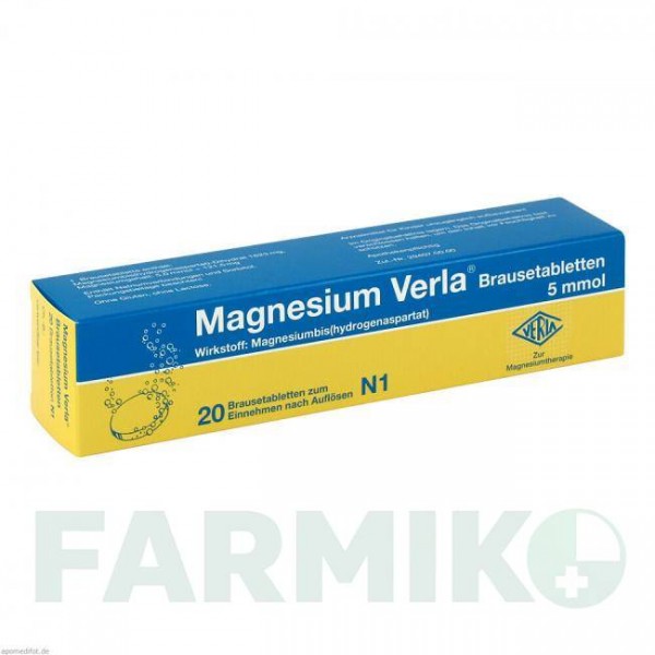 МАГНЕЗІУМ ВЕРЛА (MAGNESIUM VERLA) таблетки 20 шт - Магнію аспартат VERLA-PHARM