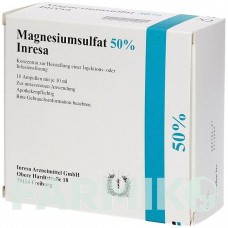 МАГНЕЗІУМСУЛЬФАТ (MAGNESIUMSULFAT) 50% концентрат 10x10 мл - Магнію сульфат INRESA