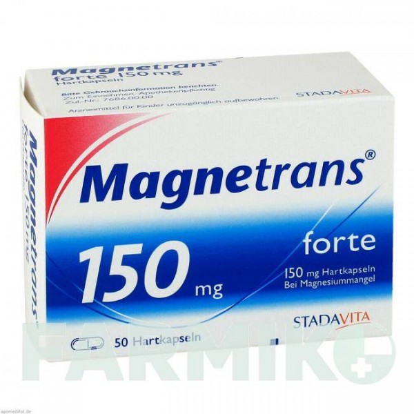 МАГНЕТРАНС (MAGNETRANS) 150 мг капсули 50 шт - Магнію оксид STADA