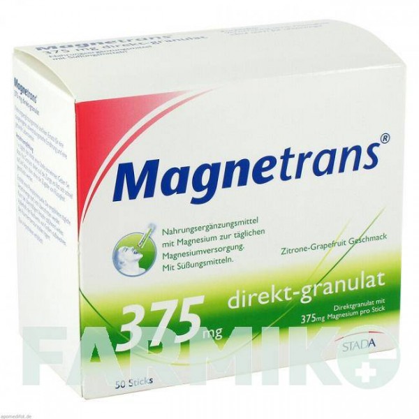 МАГНЕТРАНС (MAGNETRANS) 375 мг гранули 50 шт - Магнію оксид STADA