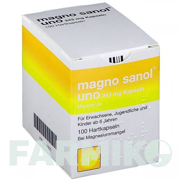 МАГНО САНОЛ (MAGNO SANOL) 243 мг капсулы 100 шт - Магния оксид APONTIS PHARMA