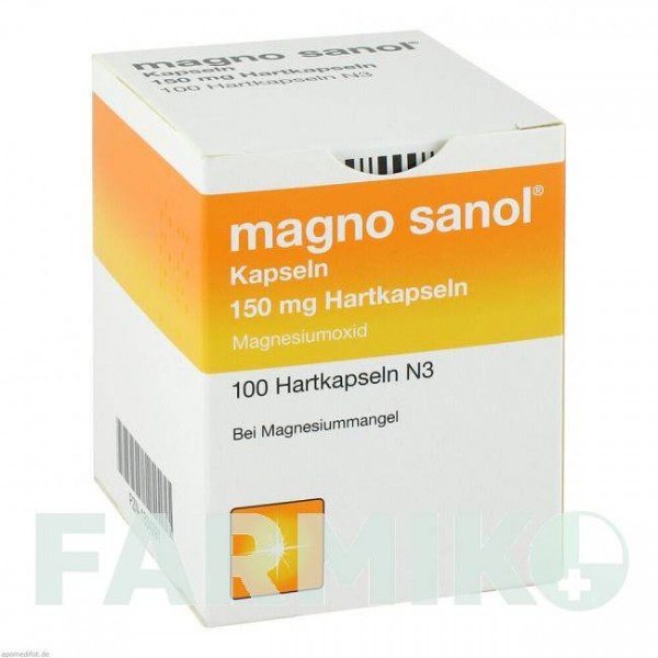 МАГНО САНОЛ (MAGNO SANOL) капсулы 100 шт - Магния оксид APONTIS PHARMA