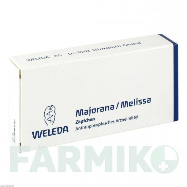 МАЙОРАНА МЕЛИССА (MAJORANA MELISSA) суппозитории 10 шт - Активные вещества WELEDA