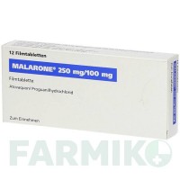 МАЛАРОН (MALARONE) таблетки 12 шт - Прогуаніл, Атоваквон AXICORP PHARMA