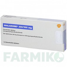 МАЛАРОН (MALARONE) таблетки 12 шт - Прогуанил, Атоваквон CC PHARMA