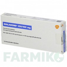 МАЛАРОН (MALARONE) таблетки 12 шт - Прогуанил, Атоваквон KOHLPHARMA