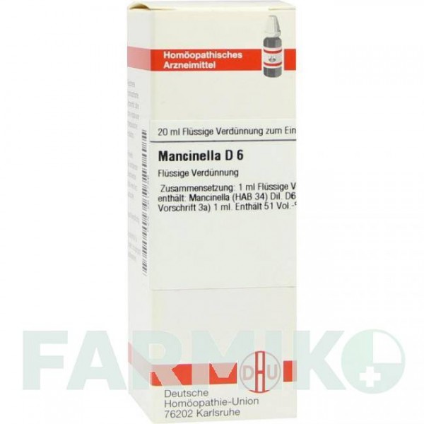 МАНЦИНЕЛЛА (MANCINELLA) D 6 раствор 20 мл - Гомеопатия DHU