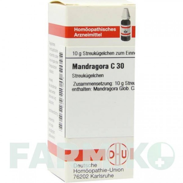 МАНДРАГОРА (MANDRAGORA) C 30 глобули 10 г - Гомеопатия DHU