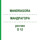 МАНДРАГОРА (MANDRAGORA) D 12 раствор 50 мл - Гомеопатия DHU