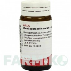 МАНДРАГОРА ОФФИЦИНАРИУМ (MANDRAGORA OFFICINARIUM) D 4 глобули 20 г - Гомеопатия WALA HEILMITTEL