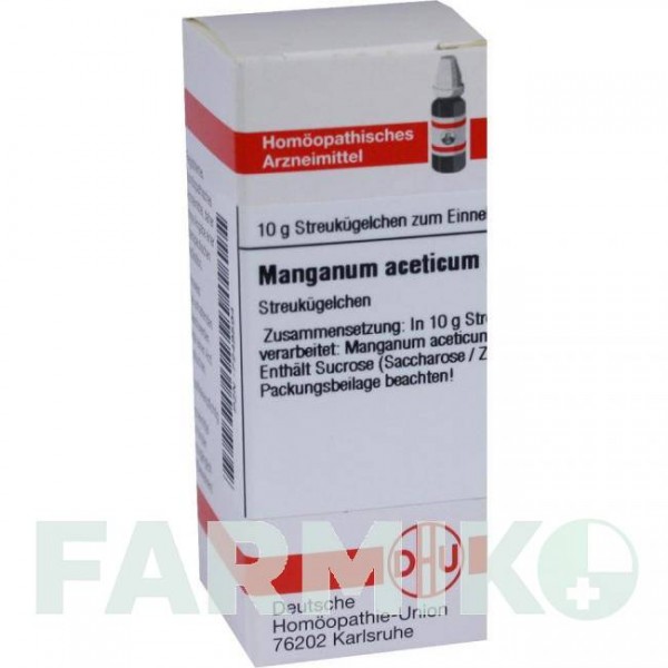 МАНГАНУМ АЦЕТИКУМ (MANGANUM ACETICUM) D 12 глобули 10 г - Гомеопатия DHU