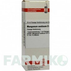 МАНГАНУМ АЦЕТИКУМ (MANGANUM ACETICUM) D 4 раствор 20 мл - Гомеопатия DHU