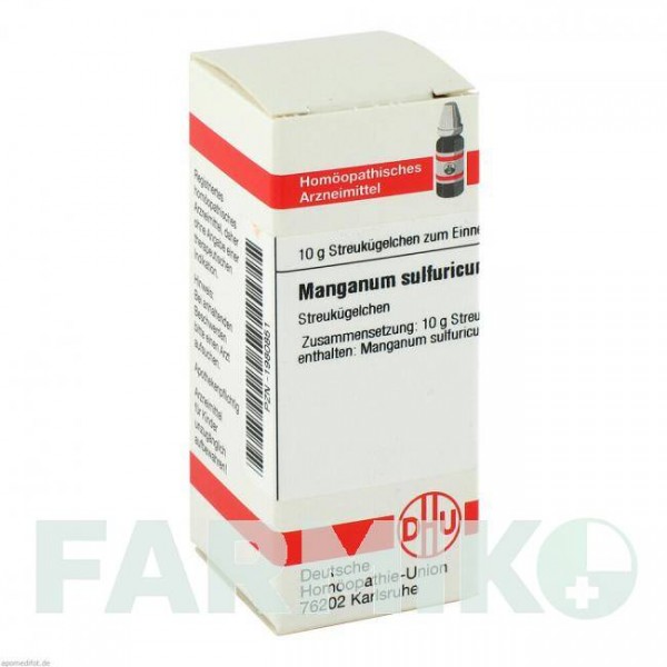 МАНГАНУМ СУЛЬФУРИКУМ (MANGANUM SULFURICUM) D 6 глобули 10 г - Гомеопатия DHU