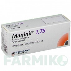 МАНІНІЛ (MANINIL) 1,75 таблетки 180 шт - Глібенкламід BERLIN-CHEMIE