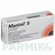 МАНИНИЛ (MANINIL) 5 таблетки 120 шт - Глибенкламид BERLIN-CHEMIE