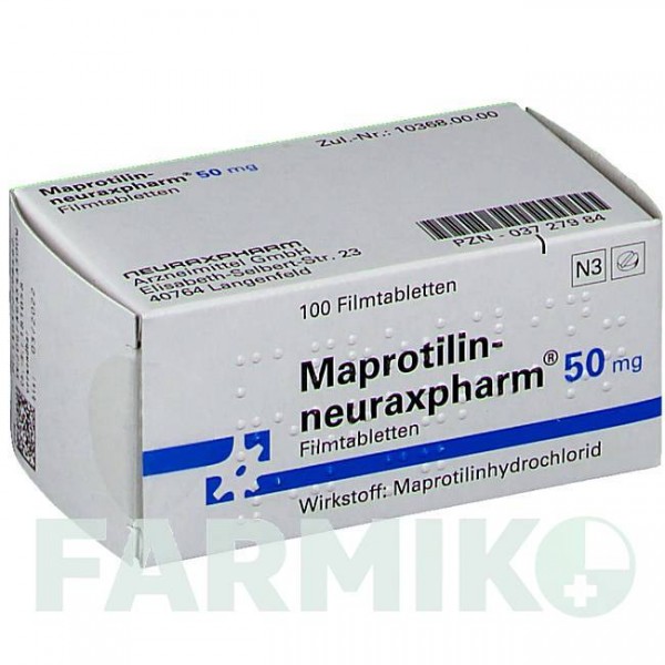 МАПРОТИЛИН (MAPROTILIN) 50 мг таблетки 100 шт - Мапротилин NEURAXPHARM