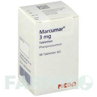 МАРКУМАР (MARCUMAR) таблетки 98 шт - Фенпрокумон MEDA PHARMA