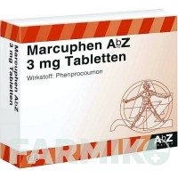 МАРКУФЕН (MARCUPHEN) 3 мг таблетки 50 шт - Фенпрокумон ABZ PHARMA