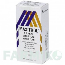 МАКСИТРОЛ (MAXITROL) краплі 5 мл - Дексаметазон, Неоміцин, Поліміксин B ORIFARM