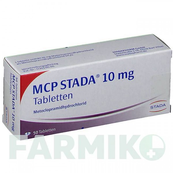 МСР (MCP) 10 мг таблетки 50 шт - Метоклопрамід STADAPHARM