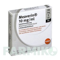 МІАВЕРИН (MEAVERIN) 1% 10 мг/мл 20 мг/2 мл розчин 5x2 мл - Мепівакаїн PUREN PHARMA